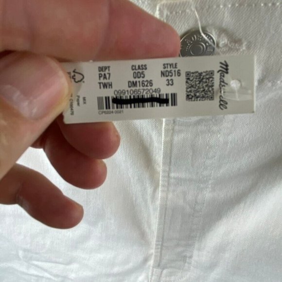 NWT Madewell Women's $138 Perfect VIntage Straight Jean Ripped Knee Size… - Picture 7 of 8